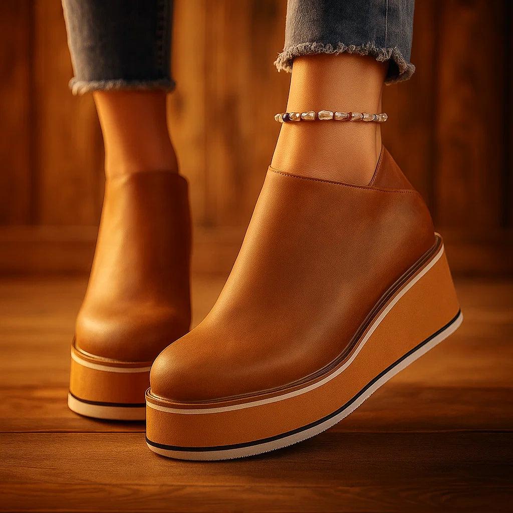 Adalene Wedge Ankle Boots