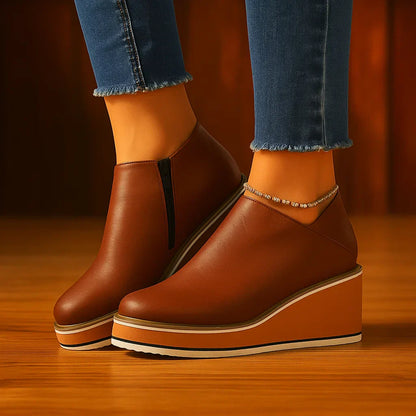 Adalene Wedge Ankle Boots