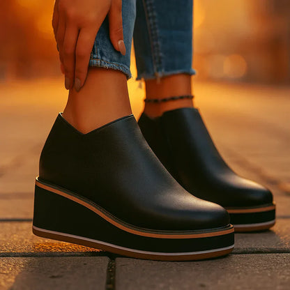 Adalene Wedge Ankle Boots